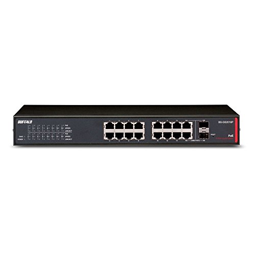 BUFFALO PoE Smart 16 Port Business Switch (BS-GS2016P)