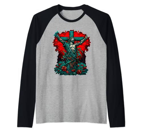 Discovering Jesus Christ Teachings Journey Raglan Baseball Tee