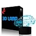 YKL World Police Car Night Light 3D Optical Illusion Lamp LED Desk Table Lamp with Touch Switch Button Control 7 Colors Change USB Cable Lighting Toy for Car Lover Kids Boys Gift Room Decoration
