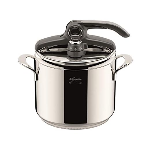 Lagostina Domina Vitamin Lagoeasy'Up Pentola a Pressione, 7 L, Acciaio Inox 18/10