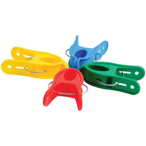 Constructive Playthings-Edx-89 E-Z Open Giant Clips, Set Of 20, Multicolor #TOP3
