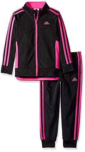Adidas Girls' Tricot Zip Jacket And Pant Set (Black 001, 6) #TOP24