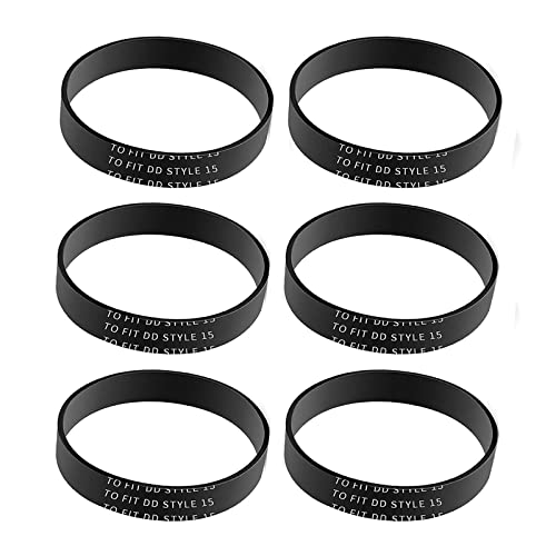 SaferCCTV Vacuum Belt Style 15 Compatible with Dirt Devil Dynamite Upright Vacuum UD20015, M084650 Red, Vacuum Cleaner Belt Replace 1SN0220001 3SN0220001, 6Pack