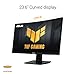 ASUS TUF Gaming 24” (23.6 inch viewable) Curved Monitor (VG24VQER) – FHD, 180Hz, 1ms, DCI-P3 90%, Extreme Low Motion Blur Sync, FreeSync, Shadow Boost, Eye Care, DisplayWidget Center, 3yr Warranty