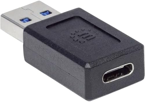 MANHATTAN USB-A to USB-C Adapter, USB 3.2 Gen 2, 10 Gbps, Black image 4