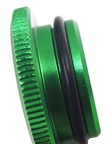 Diesel Fuel Cap - Larger Size Billet Aluminum Tank Gas Cap Compatible With 13-19 Dodge Ram 1500 2500 Cummins Ecodiesel Gm 3.0 Duramax Pick-Up Truck Accessories - Replacement Eco Tanks Magnetic Green #TOP1