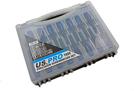 US PRO 15 Piece Precision Screwdriver Set Torx Phillips Flat 1609