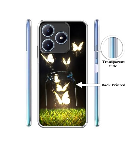 Image of Butterfly Design Printed Silicon Soft TPU Back Case Cover for Realme C63 4G / Narzo N63 4G