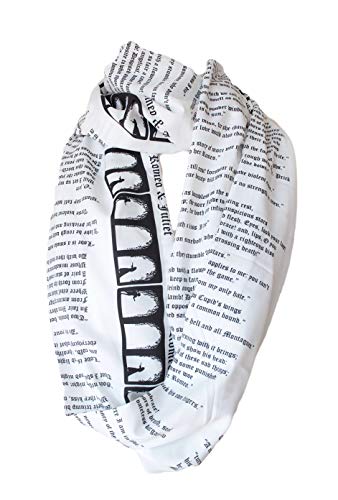 Etwoa Shakespeare Romeo and Juliet Book Infinity Scarf Circle Loop Scarf3