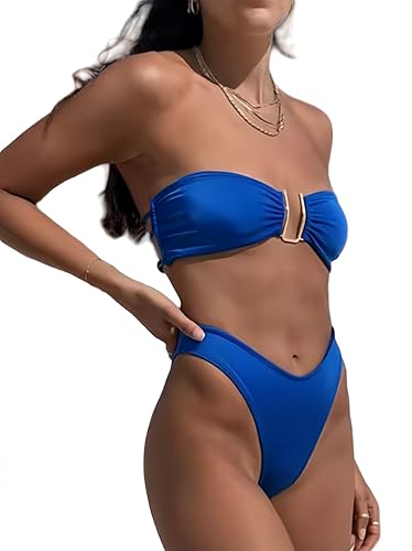 Conjuntos de Bikinis para Mujer Push Up Sexy Conjunto Traje de Baño Dividido Reductores Bra Traje de Baño Bañador de Dos Piezas Cintura Alta Conjunto Bikinis MujerTraje de