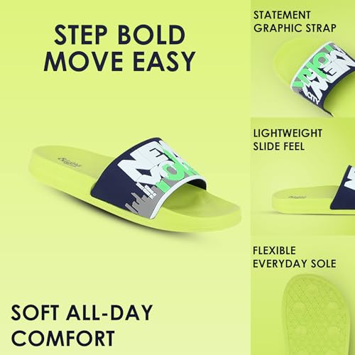 Image of URJO Kids's Sliders /Slippers Lightweight Super Flexible Arch Support Durable Anti Skid & Stylish Dailywear Sliders /Slippers for Boy's & Girl's