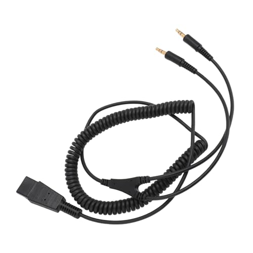 Desconexão Rápida para Cabo de 3,5 Mm, Cabo Adaptador Duplo de 3,5 Mm Com Conector QD para Plantroni