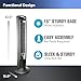 Lasko Oscillating Tower Fan with Remote, Quiet Floor Fans for Bedroom, 42