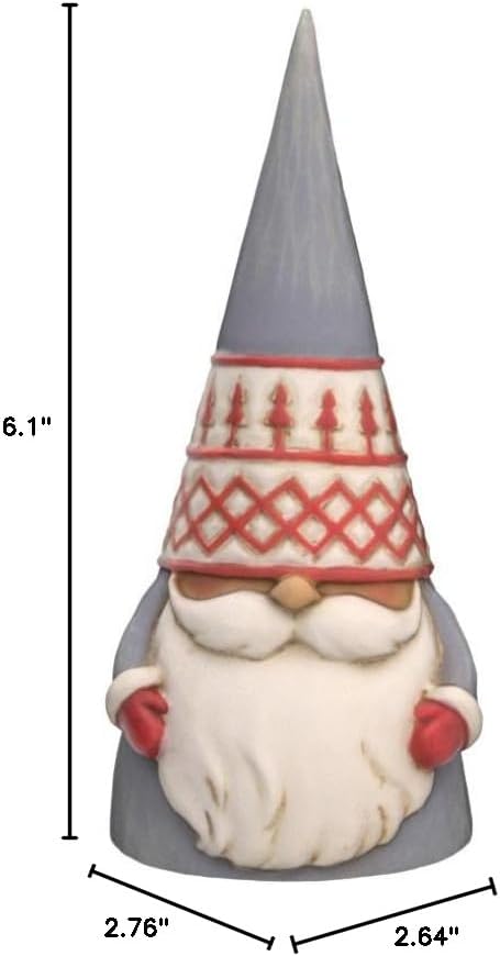 Enesco Jim Shore Heartwood Creek Nordic Noel Tree Hat Gnome God Jul Figurine, 6.1 Inch, Multicolor - Image 5