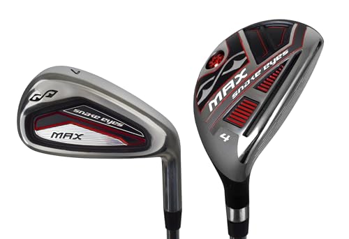 Snake Eyes MAX Combo Irons Graphite/Steel 4/5 Hybrids, 6-PW/SW Reg Flex