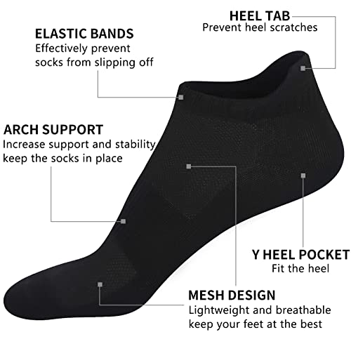 Cozi Foot Ankle Socks for Women: 10 Pairs Cotton Soft Fabric2