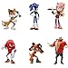 Produktbild WENTS Sonic Mini Figuren Set - Miotlsy Sonic Geburtstags Party liefert Cupcake Figuren Party Kuchen Dekoration Cake Topper Lieferungen Cake Topper 6 Stück