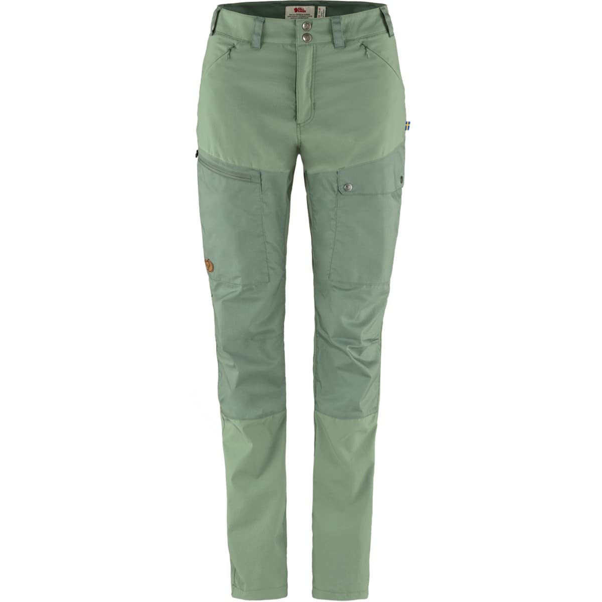 Fjallraven 89827S-613-614 Abisko Midsummer TRS W Short Shorts Women's Jade Green-Patina Green Size 40
