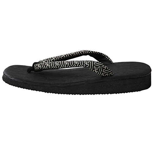 Edoten Japanese Traditional Sandals Setta Zori Made in Japan Black Brush marks Sponge sole Mens's Ladies'4