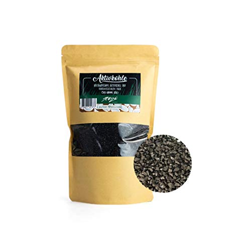 500g PURIZE Coconut - lose Aktivkohle auf Kokosnuss Basis zum Befüllen von Aktivkohle-Adaptern inkl. 1/5 Sticker