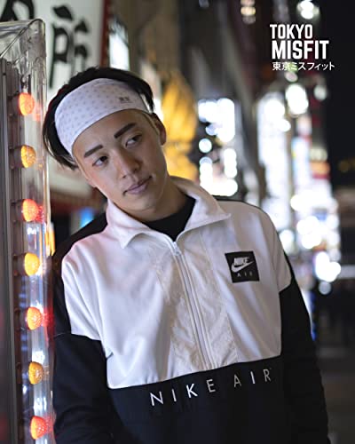 Image of Tokyo Misfit Japanese Headband for Men & Women, Sweat Band (Asanoha-White)