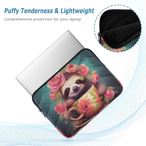 Funda Sloth Flowers para laptop 13-14 pulgadas impermeable miniatura 5