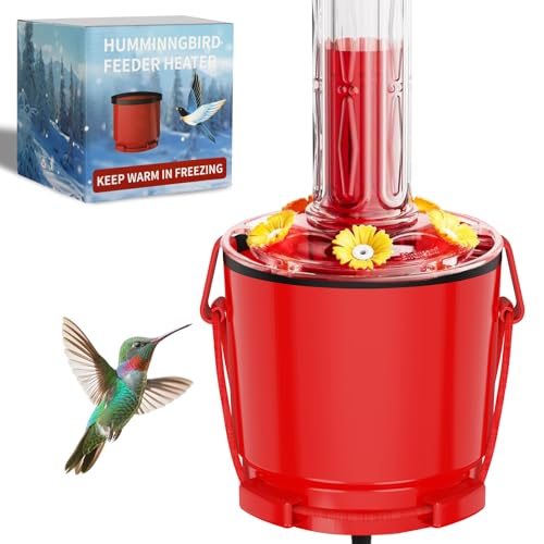 Hummingbird Feeder Heater, Hummer Hearth Hummingbirds Feeder Heater, Attaches to Bottom for Heated Bird Feeder, for Outdoors Garden Patio Yard in Freezing (1 Heater - Feeder NOT Included)