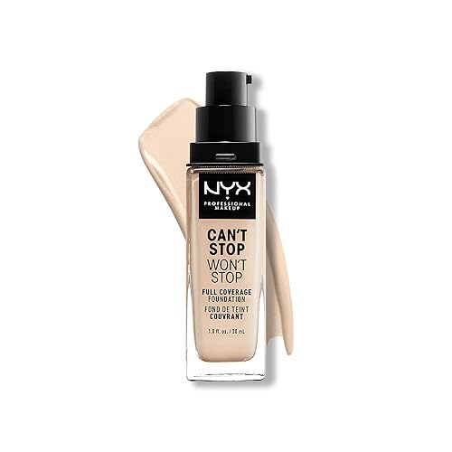NYX PROFESSIONAL MAKEUP Can't Stop Won't Stop Cobertura completa Maquillaje de base, Sienna, 1 onza