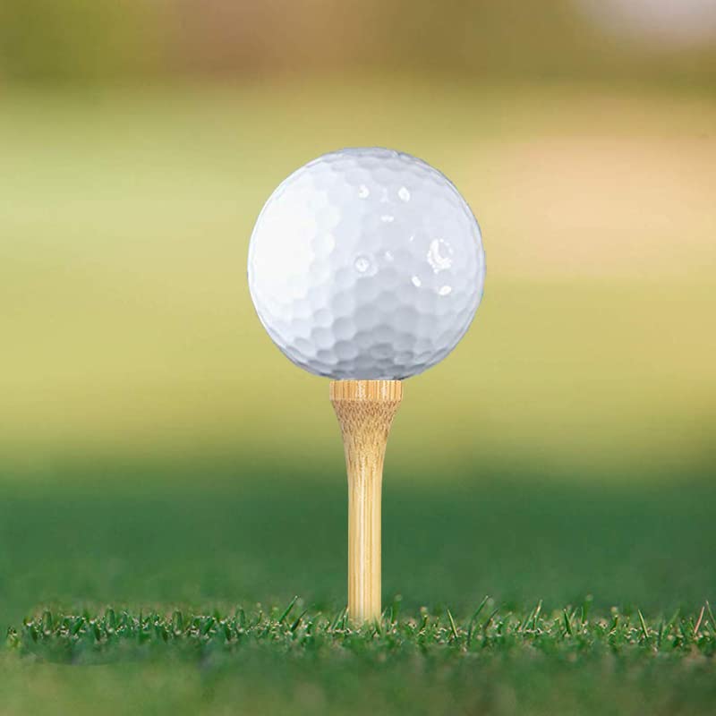 Zivisk Wooden Golf Tees 2-3/4 inch 100 Count, Long Golf Wood Tees(Natural,70mm) - Image 3