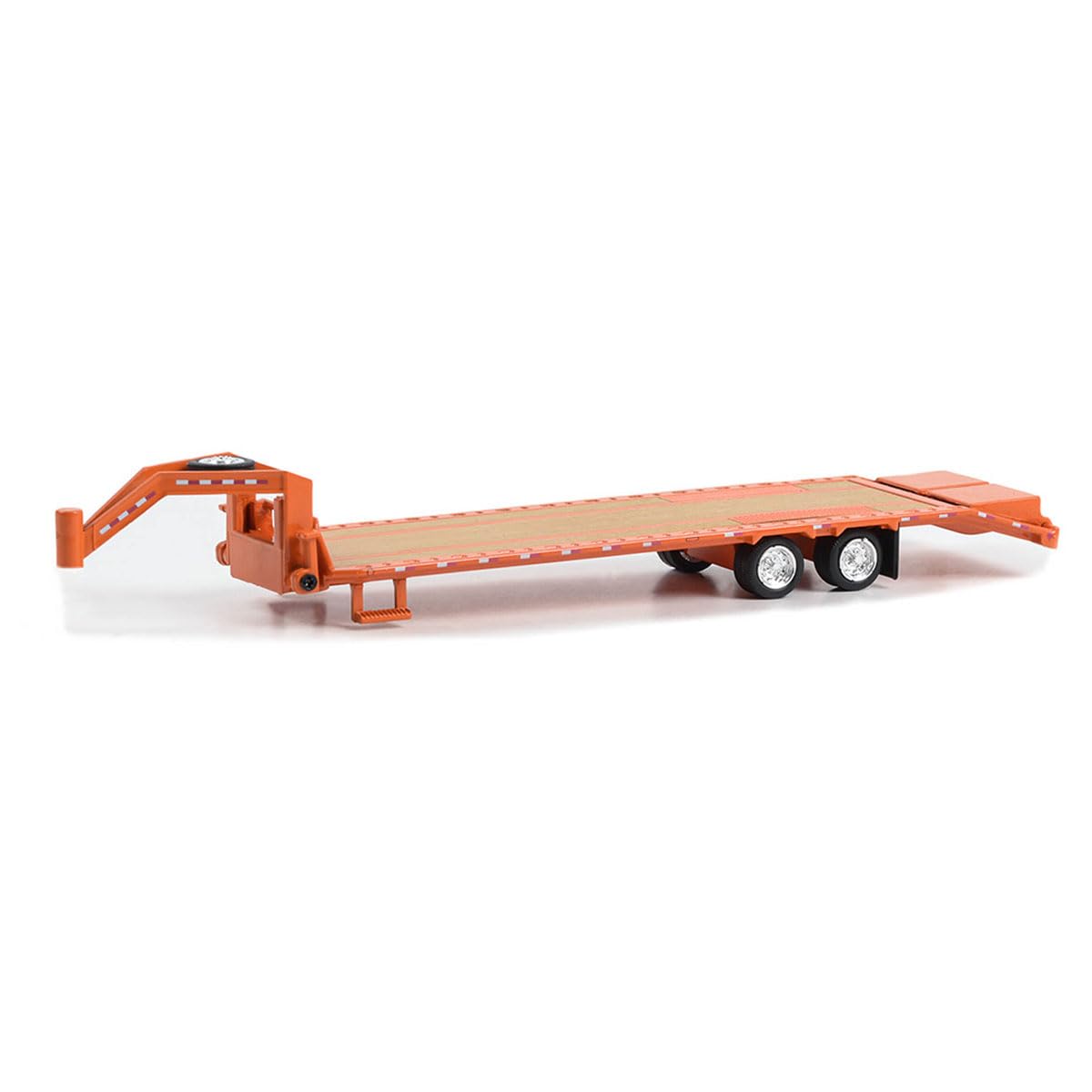 Amazon.com: Greenlight 1/64 Gooseneck Trailer, Orange with Red