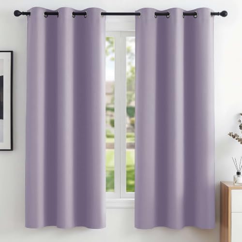 Deconovo Blackout Curtains for Bedroom and Living Room 54 Inches Long