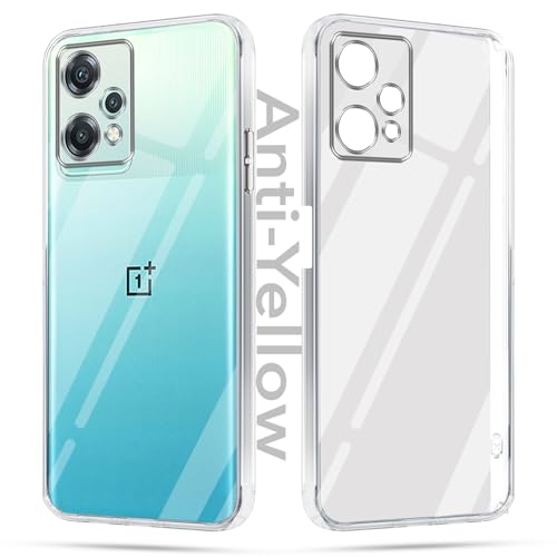 Image of Jkobi Lifetime Anti-Yellow Clear Back Cover Case for OnePlus Nord CE 2 Lite (Sleek Hard Crystal | Shockproof and Camera Protection)