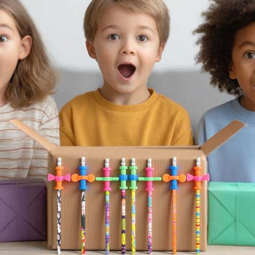 8 Piezas Lápices con Agarraderas Sensoriales para Fidget miniatura 5