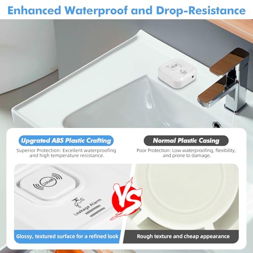 KERUI detector de fugas de agua WiFi instalado para vigilar zonas húmedas