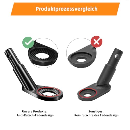 NICEDACK Fahrradanhänger Kupplung, Fahrrad Anhängerkupplung, Fahrradanhänger-Adapter,Hundeanhänger Adapter für Fahrrad, Kinderanhänger Fahrradkupplungen (Schwarz)
