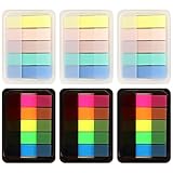 600 Pieces Sticky Index Tabs Page Flags, ALOTCHE Transparent Sticky Notes with Box Book Sticky Tabs for Annotating Books Page Marks Bookmarks Classify File