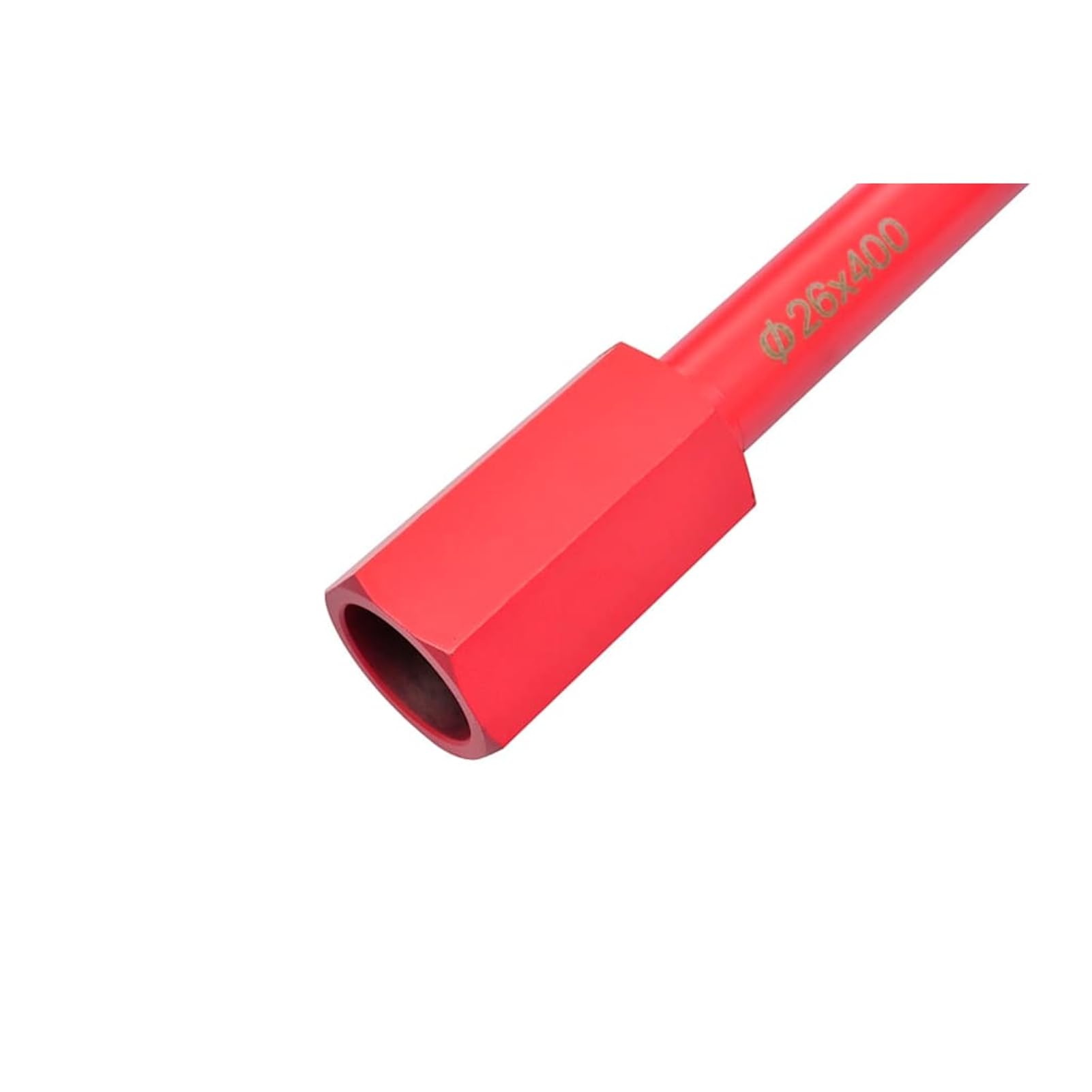 Gecheer Carotiere diamantato 26x400 mm, altezza segmento 7 mm, filetto 1 1/4", per granito e cemento armato 140218
