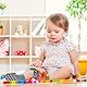 Vicloon Baby Rasseln Spielzeug, 4 Stück Handgelenk Und Socken mit Plüschtier Spiel, Weiche Stoff, Rasselsocken, Rassel Tiersocken für Kinder Jungen Mädchen 0-6 Monate