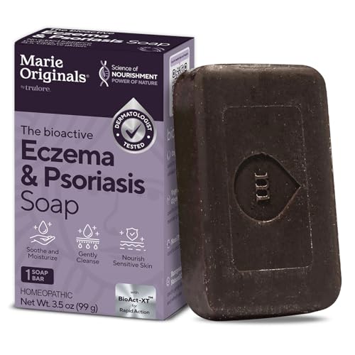Marie Originals Eczema Face Soap Body Wash Bar &ndash; All Natural Psoriasis, Dermatitis Treatment for...