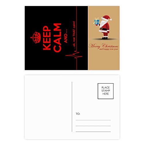 Cartes postales Père Noël au style Keep Calm pour réchauffer les cœurs