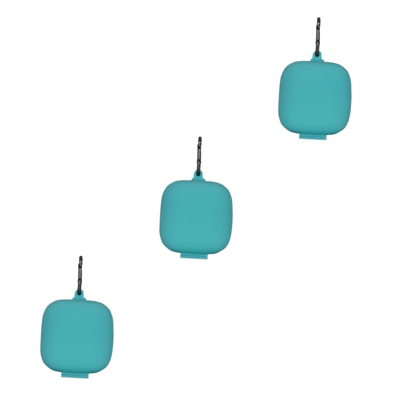 DOITOOL Estuche para Auriculares De 3 Piezas Color Verde Menta Funda De Silicona para Un Viaje Seguro.