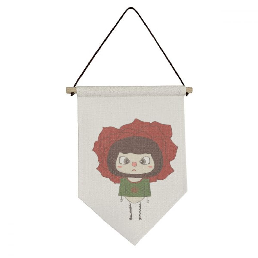 Drapeau en toile à suspendre décoration romantique Rose Love Red Romance imprimé tissu