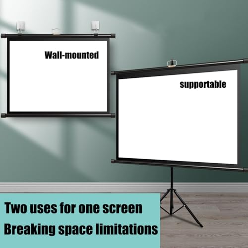 Pantalla de proyección enrollable 72" 4:3 portátil miniatura 2