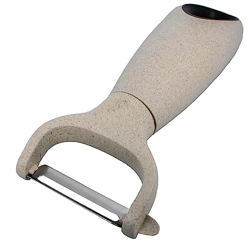 Beille Cream Stainless Steel Wheat Straw Vegetable Peeler Kitchen Utensils