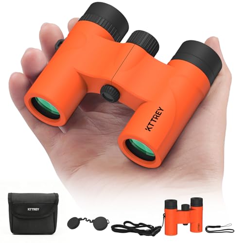 Binoculares Compactos 8x21 Naranja para Adultos y Niños