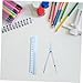 Homoyoyo Set Pen Ruler Geometry Kit High School Geometry Scribe Drawing Tool Student Geometry Math Ruler Metric Drafting Compasses Tools Geometry Tool Blue Plastic