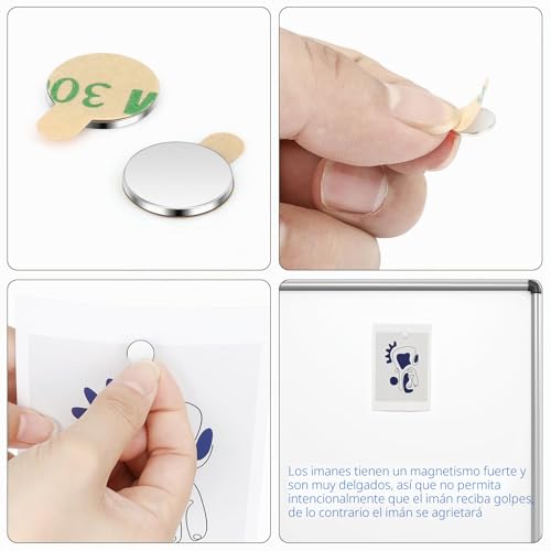 Miniatura 3 de Imanes De Neodimio Wukong 10x1mm Paquete De 20 Mini Imanes Extremadamente Fuertes, Imanes Redondos Pequeños Para Tablero Magnético, Tablero Magnético, Nevera, Manualidades, Oficina, Cocina
