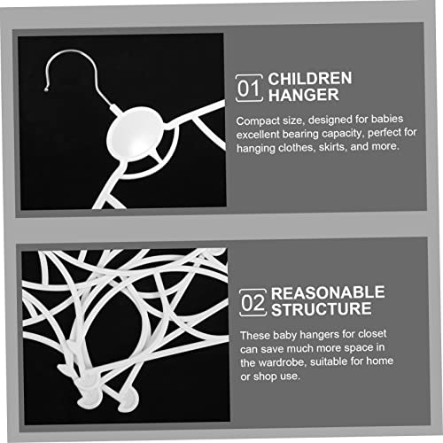 Hangers 10Pcs 'S One-Piece Hanger Newborn Hangers Skirt Hangers Suits Trousers Hangers Extendable Hangers Clothes Hanger Small Hangers Clothes Hangers White Hangers #TOP3