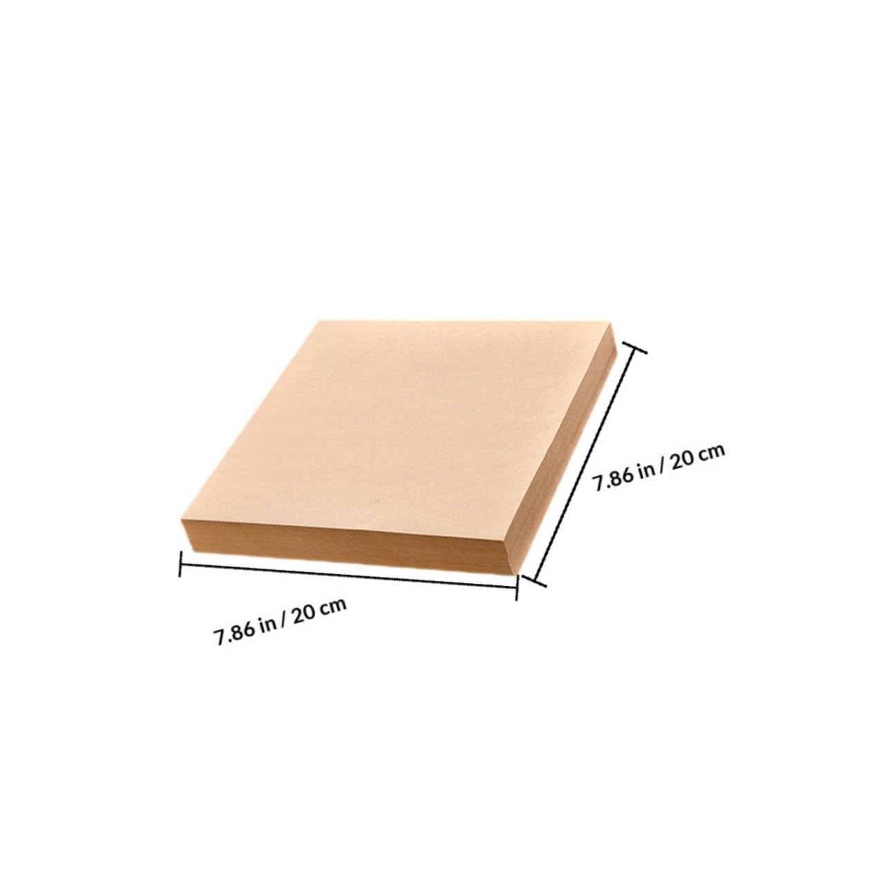 GALPADA Carta Antiaderente da Forno 20x20 Cm in Carta Kraft Naturale 40g, Set da 500 Fogli Assorbenti per Olio, per Snack, Hamburger e Fritti, Resistente al Calore per Uso Cucina