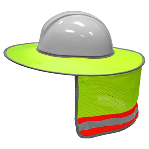 Protector solar para casco de construcción con tira reflectante y visera 7